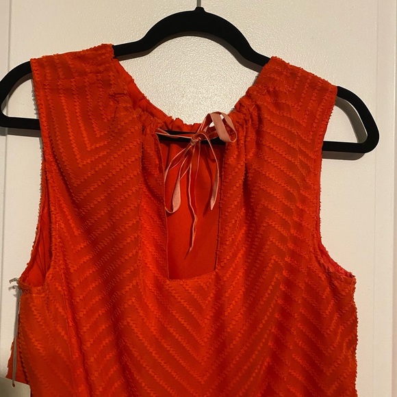 Women’s Vibrant Tomato Orange Dress SZ L - Picture 3 of 8